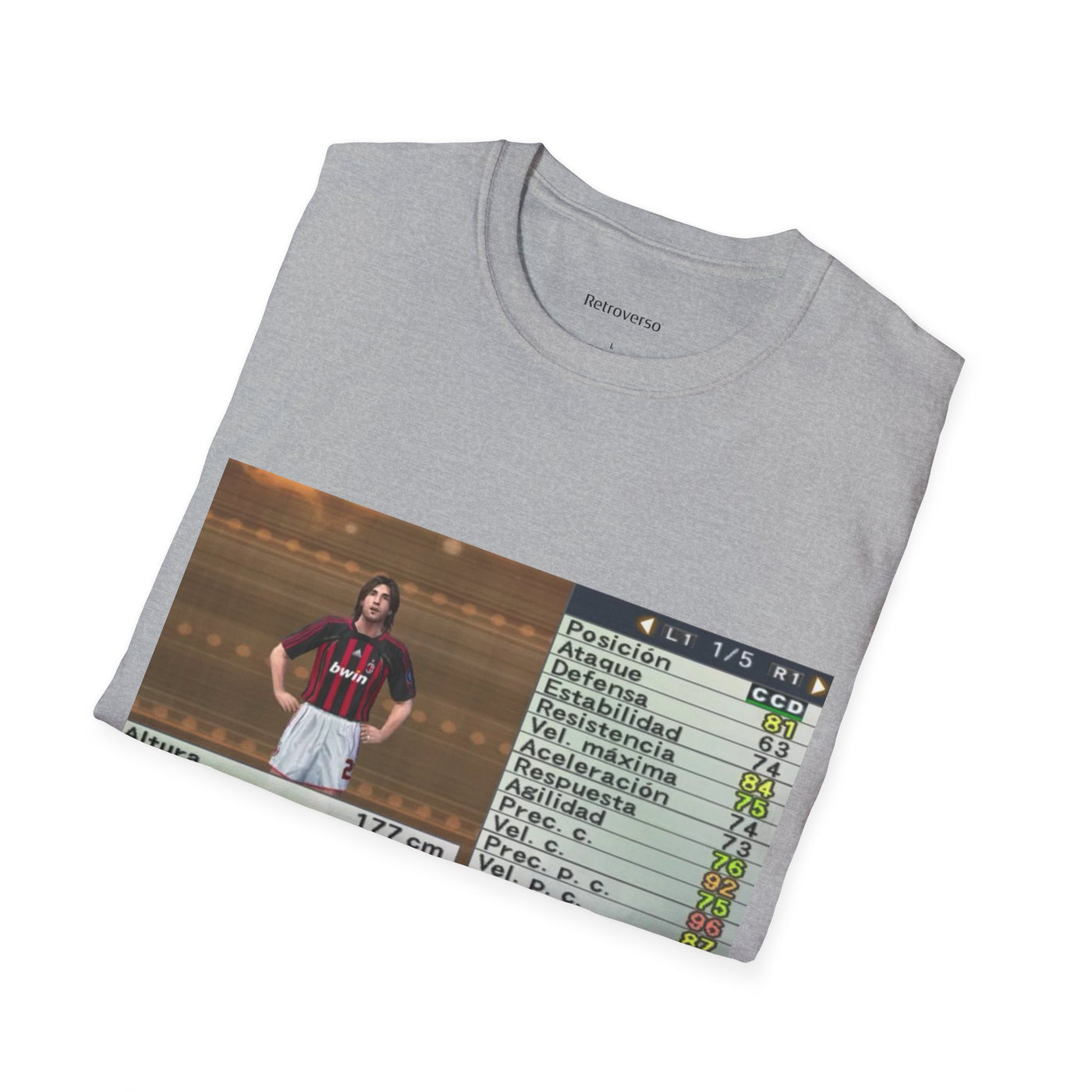 T-shirt PES 6  Andrea Pirlo Statistics