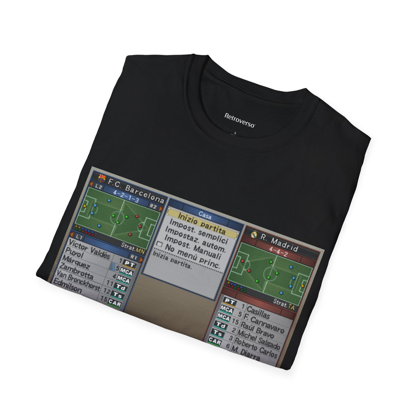 T-shirt PES 6 Barca vs Real Statistics