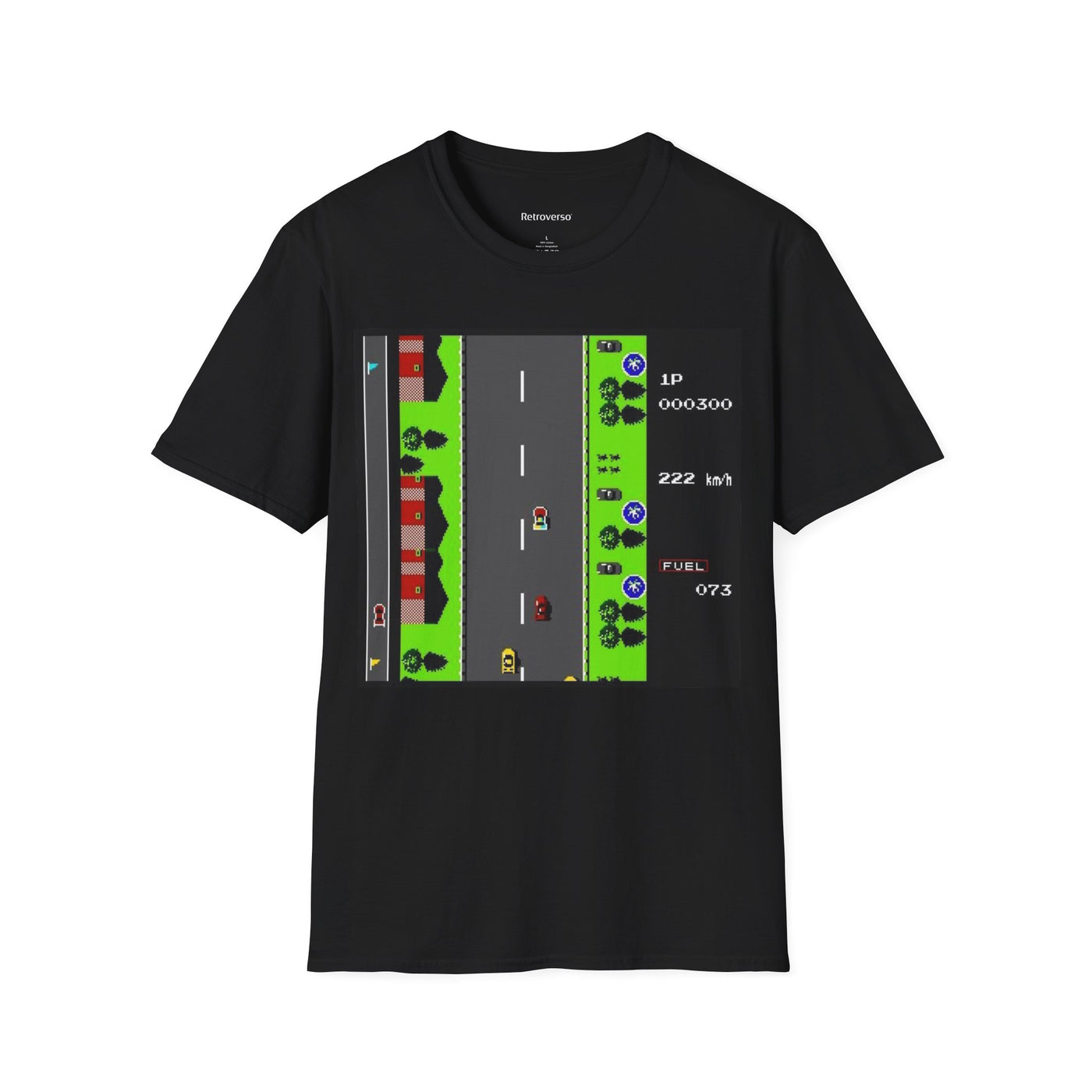T-shirt NES Road Fighter 8 bit