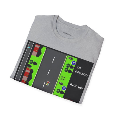T-shirt NES Road Fighter 8 bit