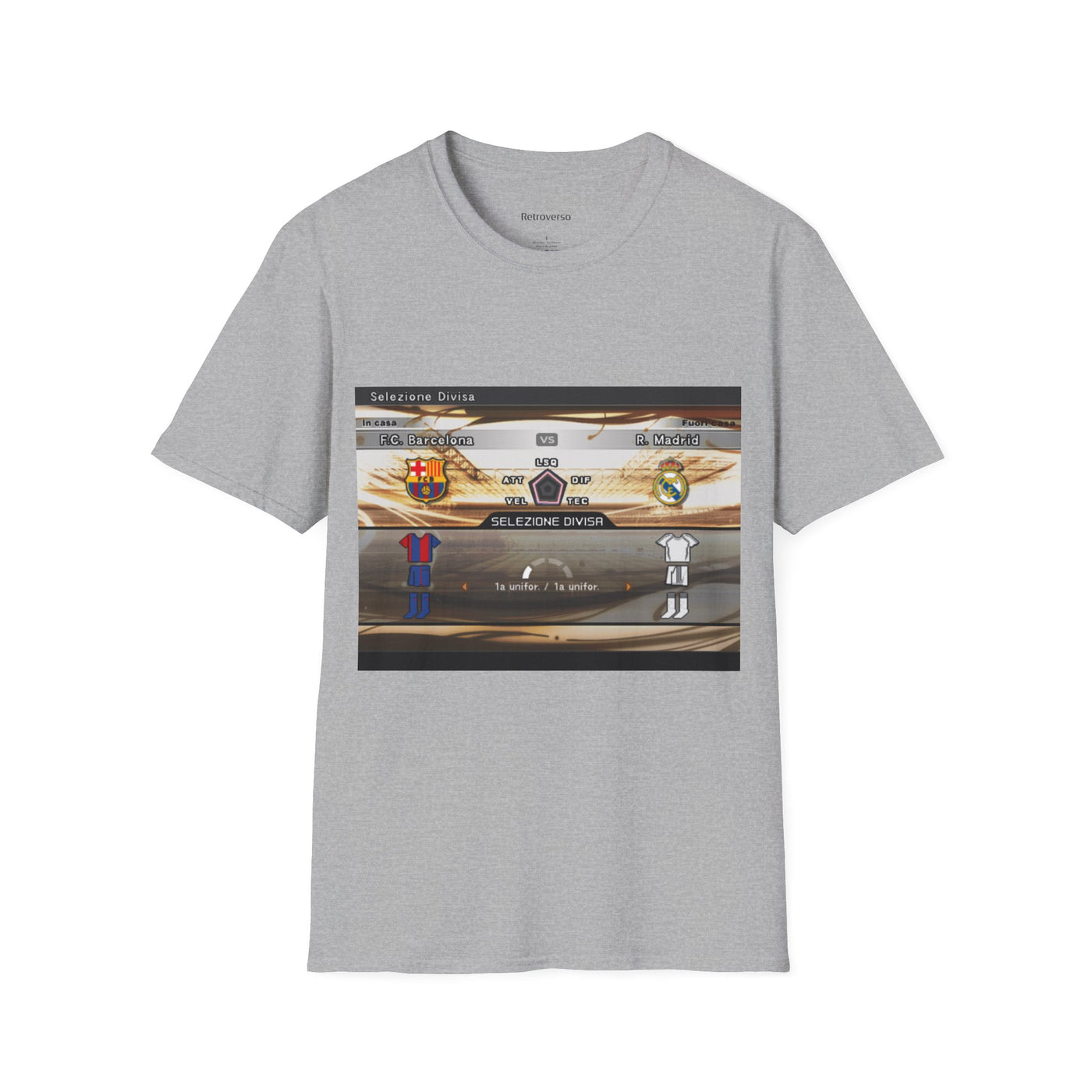 T-shirt PES 6 Barcelona vs Real Madrid