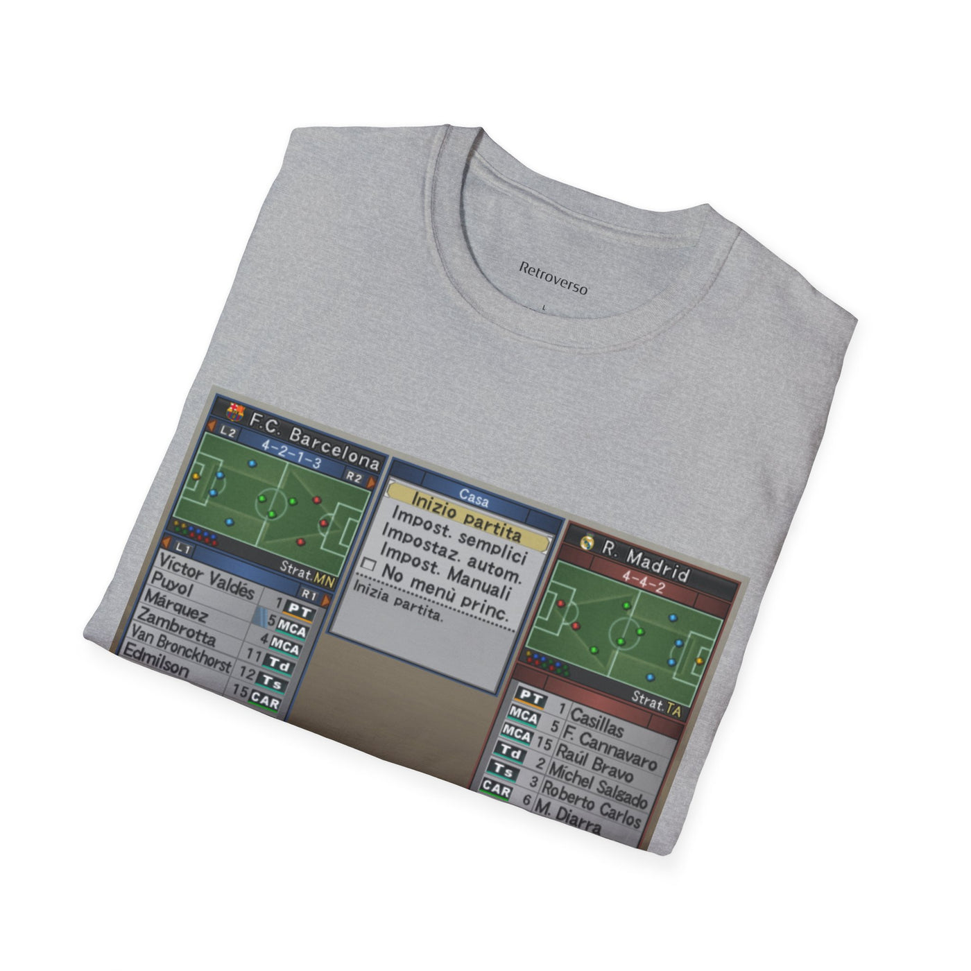 T-shirt PES 6 Barca vs Real Statistics
