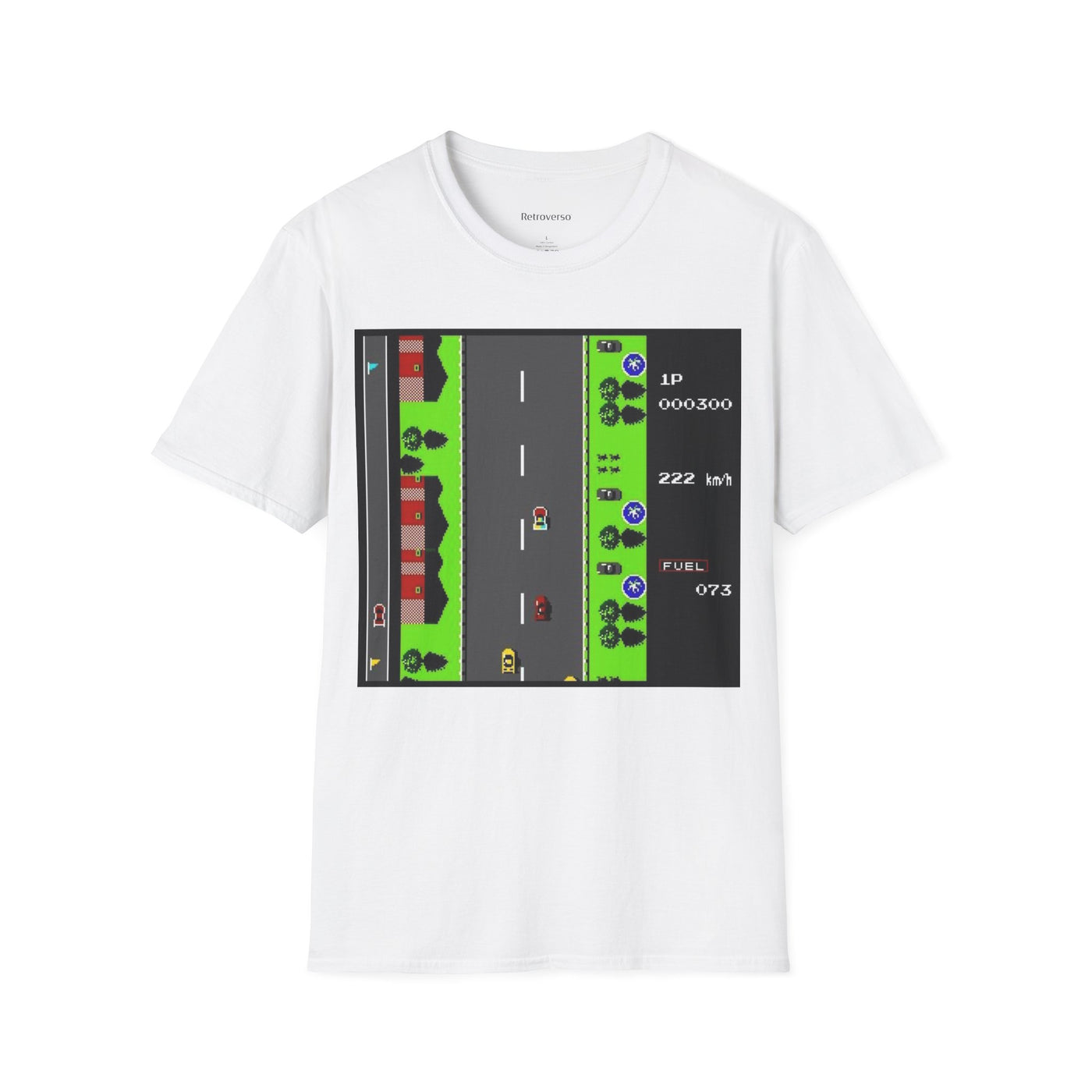 T-shirt NES Road Fighter 8 bit