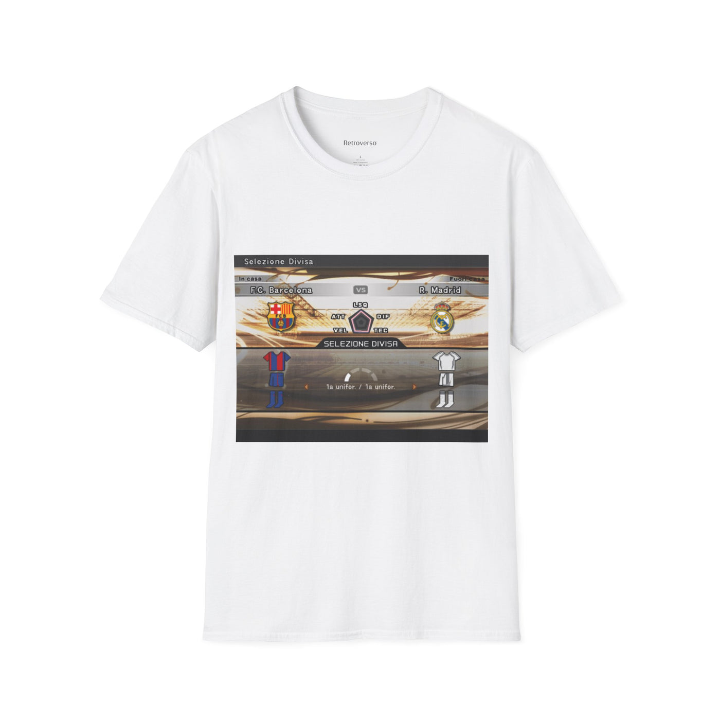 T-shirt PES 6 Barcelona vs Real Madrid