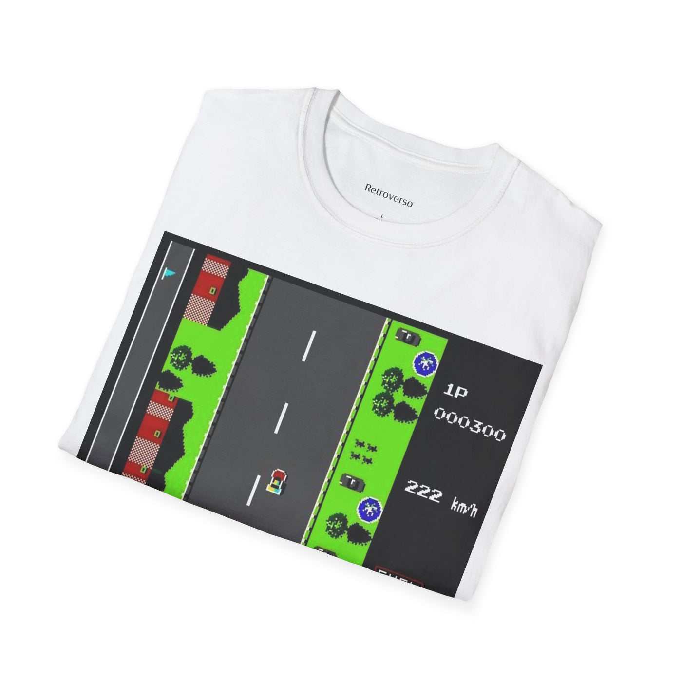 T-shirt NES Road Fighter 8 bit