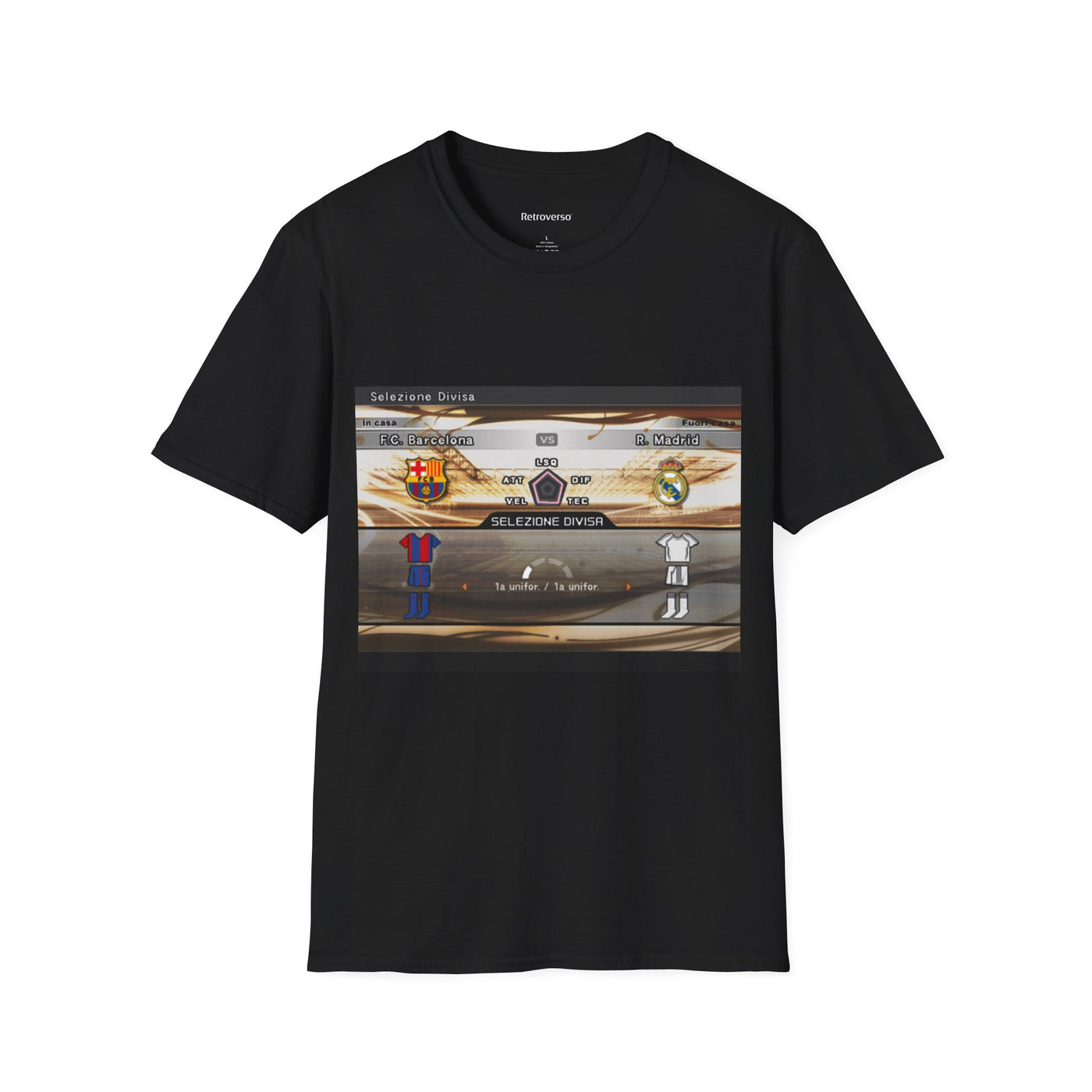 T-shirt PES 6 Barcelona vs Real Madrid